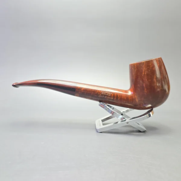 James Upshall Empire Series Tradition Magnum Smooth Long Shank Bent Billiard with Cumberland (Unsmoked Estate) - Image 4
