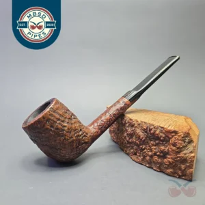 Barling's Make (Pre-Transition) Ye Olde Wood Fossil 455 (EXEXEL) (T.V.F) Sandblasted Oval Shank Billiard (Estate)
