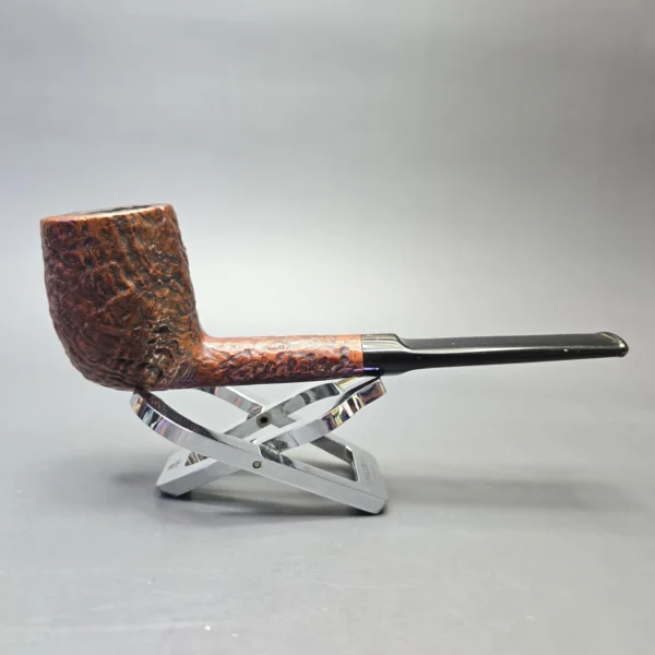 Barling's Make (Pre-Transition) Ye Olde Wood Fossil 455 (EXEXEL) (T.V.F) Sandblasted Oval Shank Billiard (Estate) - Image 3