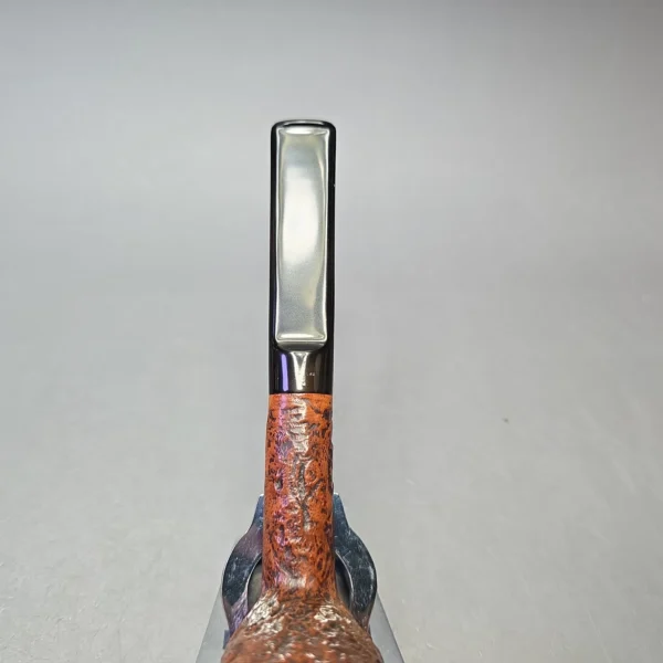 Barling's Make (Pre-Transition) Ye Olde Wood Fossil 455 (EXEXEL) (T.V.F) Sandblasted Oval Shank Billiard (Estate) - Image 11