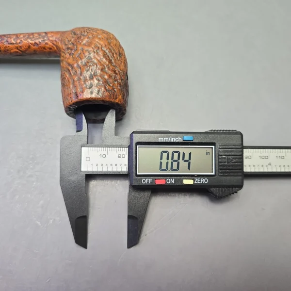 Barling's Make (Pre-Transition) Ye Olde Wood Fossil 455 (EXEXEL) (T.V.F) Sandblasted Oval Shank Billiard (Estate) - Image 9