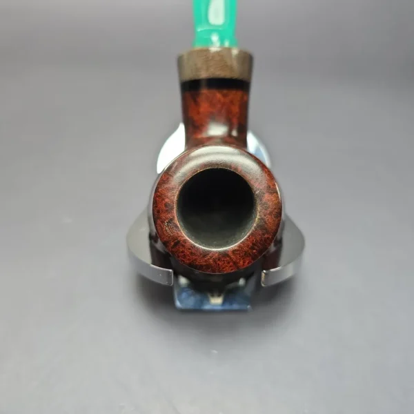 Bonsai Pipes Smooth Rhodesian w/ Stabilized Platan Handmade Briar Pipe, New