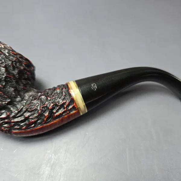 Peterson Emerald 03 Rusticated Bent Apple Estate Briar Pipe, Irish Estates