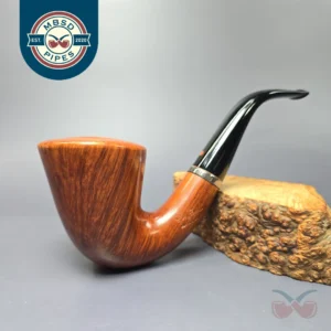 Ser Jacopo Pre-1994 Maxima L2 Smooth Calabash w/ Silver Estate Briar Pipe, Unsmoked
