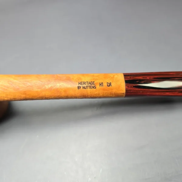 Bruno Nuttens Heritage H1 Sandblasted Canadian w/ Cumberland Briar Pipe, New