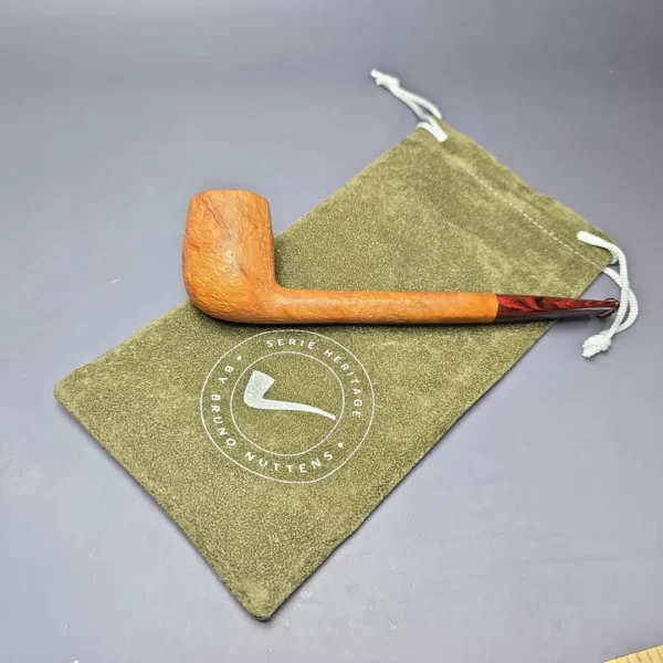 Bruno Nuttens Heritage H1 Sandblasted Canadian w/ Cumberland Briar Pipe, New