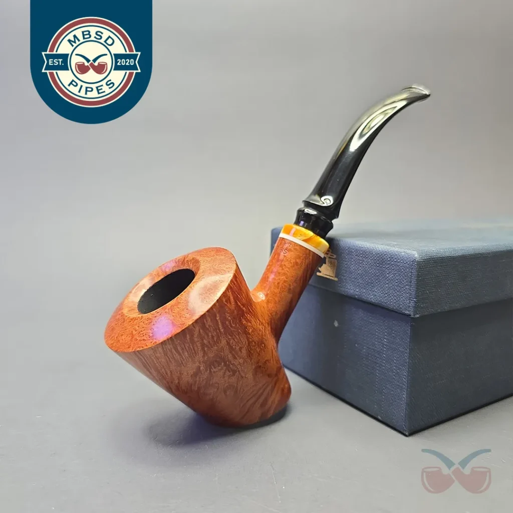 W.O. Larsen Select Special Smooth Cherrywood Sitter with Cultured Amber (Unsmoked Estate)
