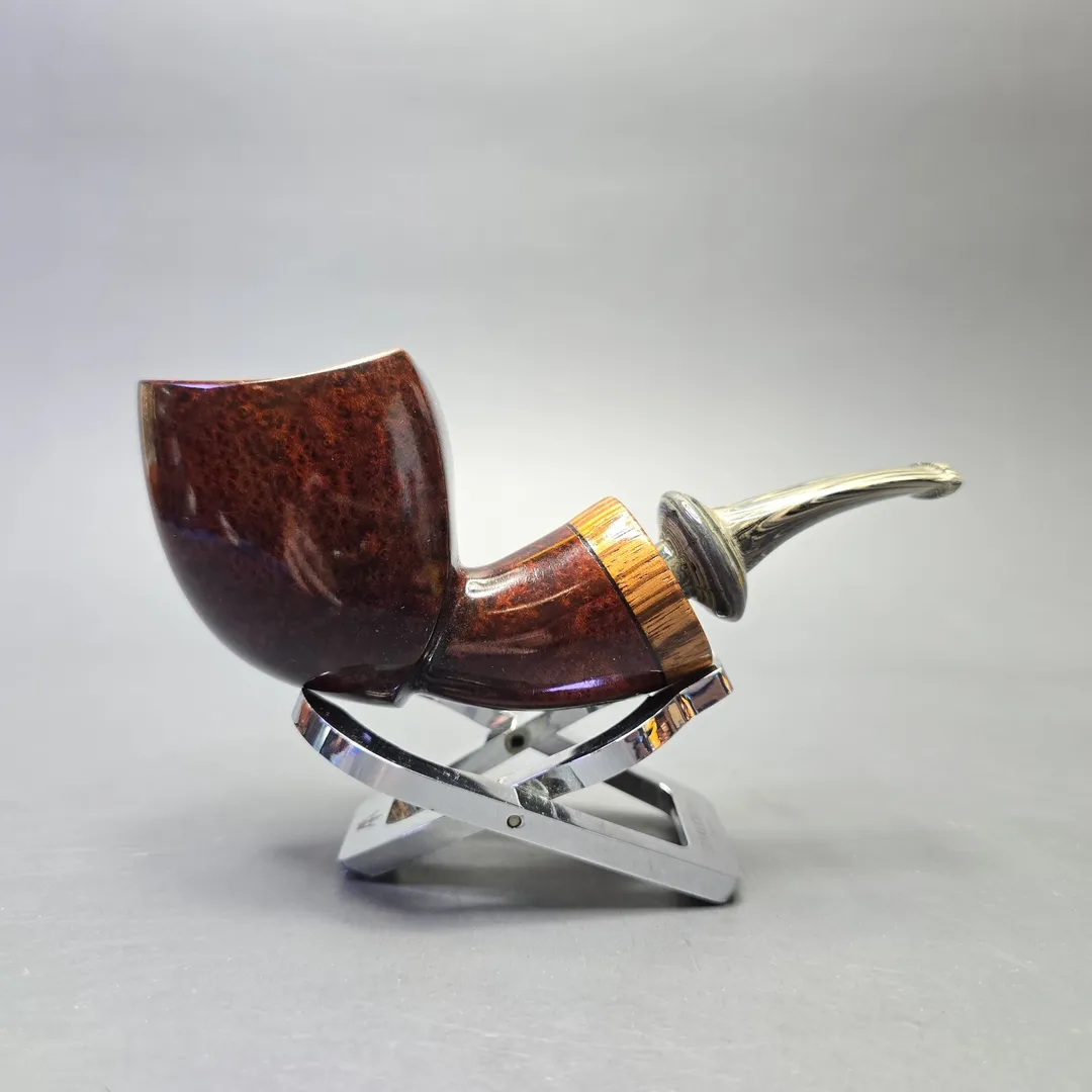 Martin Romijn Smooth "Dubliner Blowfish" with Zebrawood (New) - Image 2