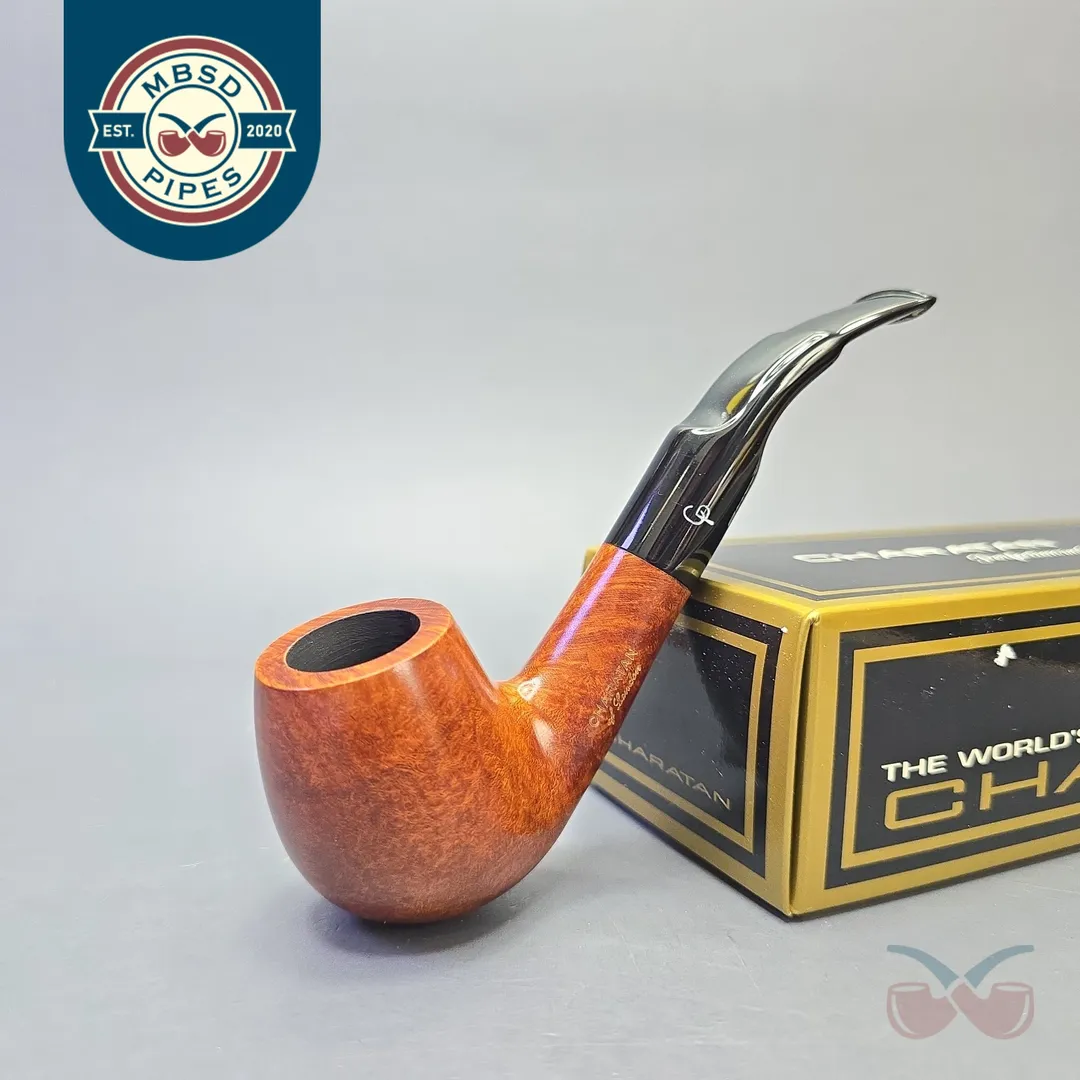 Charatan (by Dunhill; c.2000s) Mayfair Smooth Bent Billiard (Unsmoked Estate)