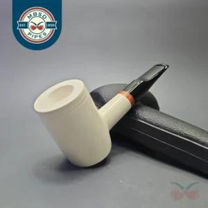 MBSD Meerschaum Deluxe Smooth Poker with Briar-Mortise (New)