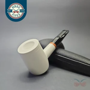 MBSD Meerschaum Deluxe Smooth Poker with Briar-Mortise (New)