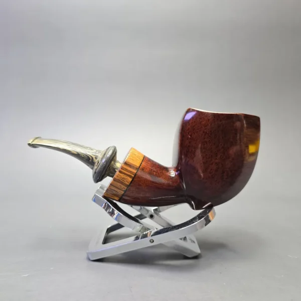 Martin Romijn Smooth "Dubliner Blowfish" with Zebrawood (New) - Image 4