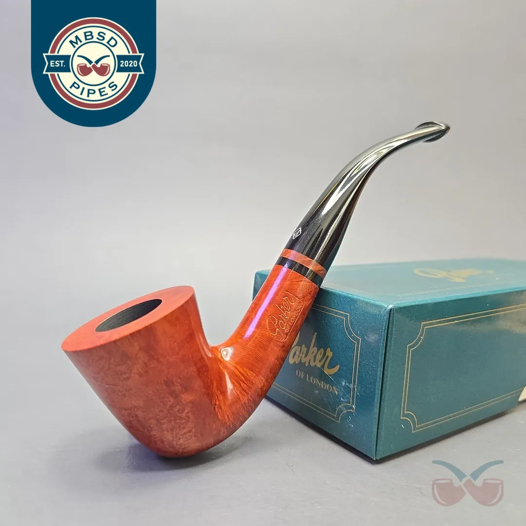 Parker (by Dunhill) Bruyere Smooth Bent Dublin with Briar Insert (Unsmoked Estate)