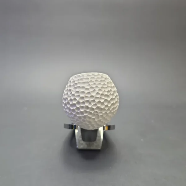 MBSD Meerschaum Silver "Golf Ball" Rusticated Reverse Calabash Apple (New) - Image 4