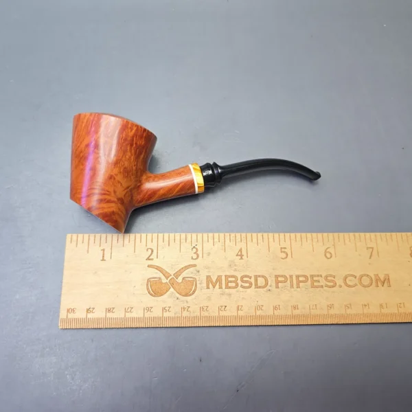 W.O. Larsen Select Special Smooth Cherrywood Sitter with Cultured Amber (Unsmoked Estate) - Image 12