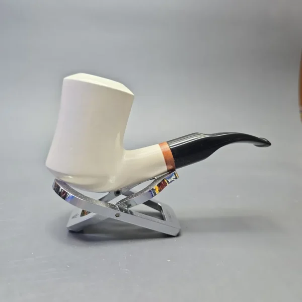 MBSD Meerschaum Deluxe Smooth Nosewarmer Stack with Briar-Mortise (New) - Image 3