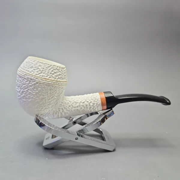 MBSD Meerschaum Deluxe Rusticated Rhodesian with Briar-Mortise (New) - Image 3