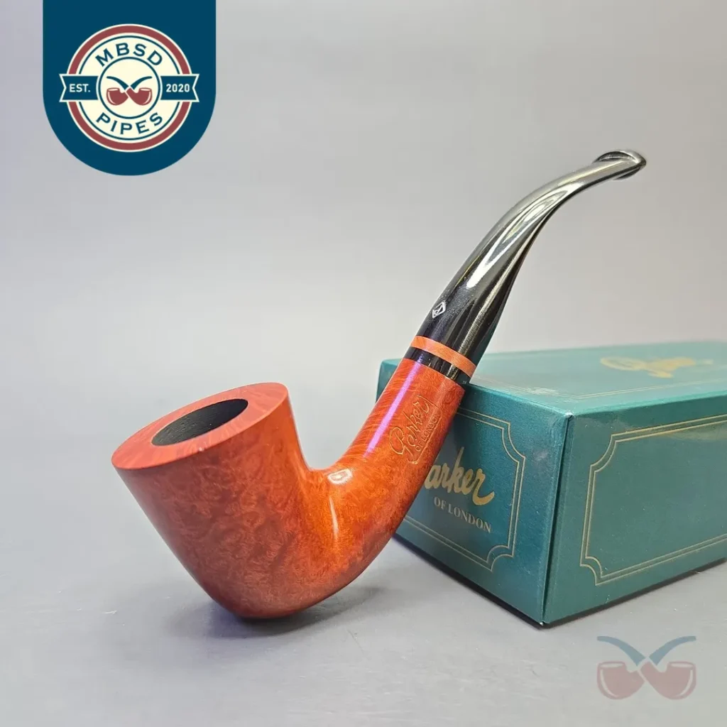 Parker (by Dunhill) Bruyere Smooth Bent Dublin with Briar Insert (Unsmoked Estate)