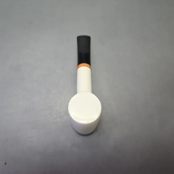 MBSD Meerschaum Deluxe Compact Smooth Poker with Briar-Mortise (New) - Image 10