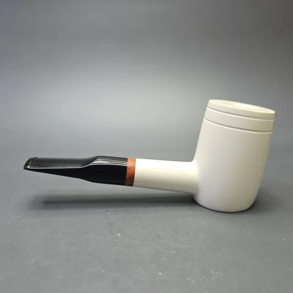 MBSD Meerschaum Deluxe Smooth Poker with Briar-Mortise (New) - Image 5