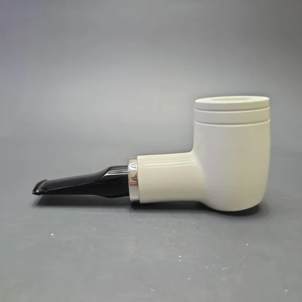 MBSD Meerschaum Silver Smooth Reverse Calabash Poker (New) - Image 5
