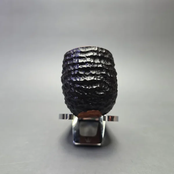 Ardor Urano Fantasy Christmas 2002 Rusticated Bent Pot with Silver and Lucite (Unsmoked Estate) - Image 3