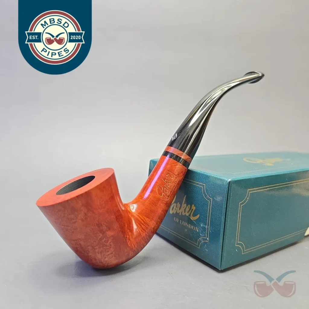 Parker (by Dunhill) Bruyere Smooth Bent Dublin with Briar Insert (Unsmoked Estate)