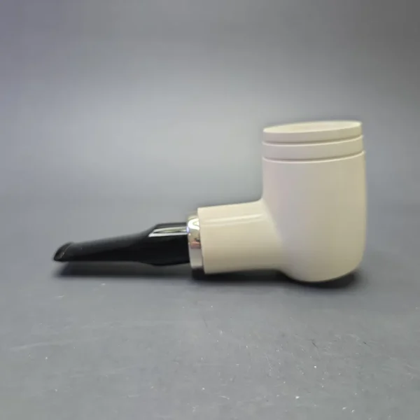 MBSD Meerschaum Silver Smooth Reverse Calabash Poker (New) - Image 5