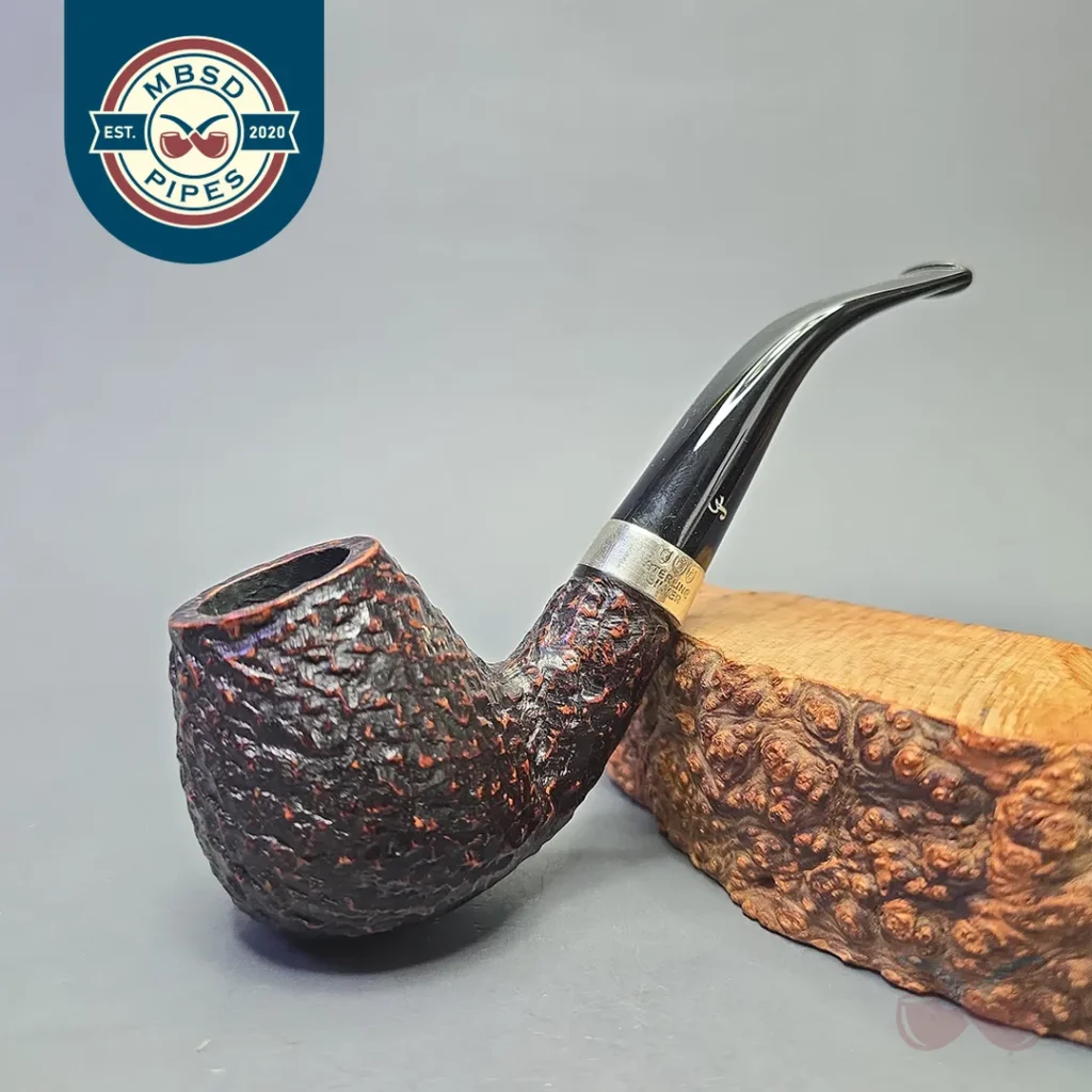 Peterson Donegal Rocky B11 Rusticated Brandy Sitter with Silver (Estate)