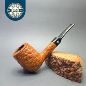 Brebbia Lido Root Briar 100 Rusticated Billiard (Unsmoked Estate)