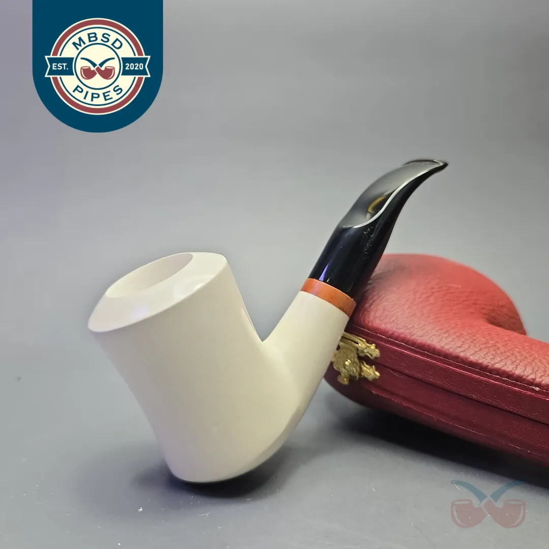MBSD Meerschaum Deluxe Smooth Nosewarmer Stack with Briar-Mortise (New)