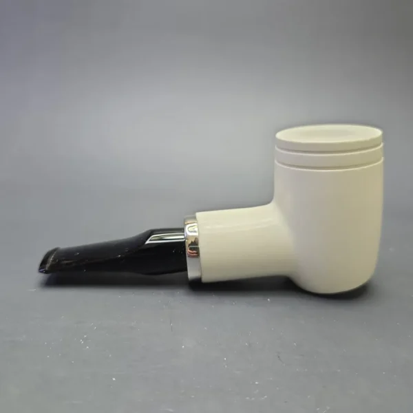 MBSD Meerschaum Silver Smooth Reverse Calabash Poker (New) - Image 5