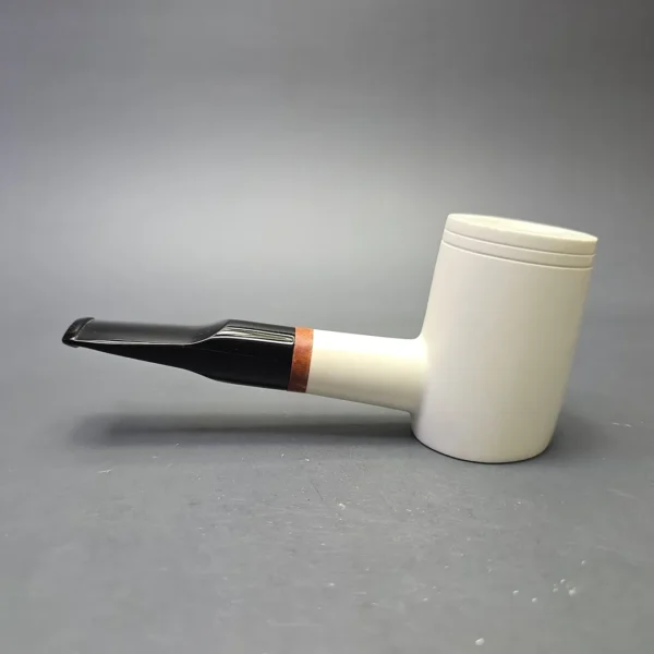 MBSD Meerschaum Deluxe Smooth Poker with Briar-Mortise (New) - Image 5