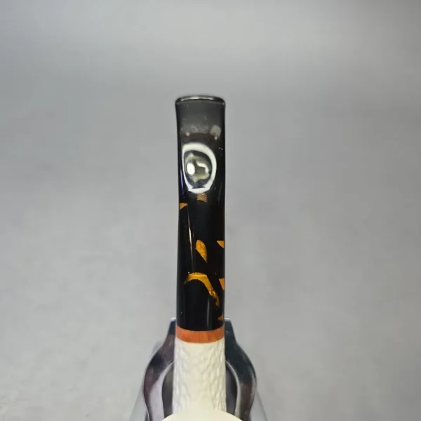 MBSD Meerschaum Deluxe Compact Rusticated Rhodesian with Briar-Mortise (New) - Image 8