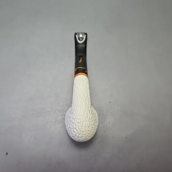 MBSD Meerschaum Deluxe Compact Rusticated Rhodesian with Briar-Mortise (New) - Image 10