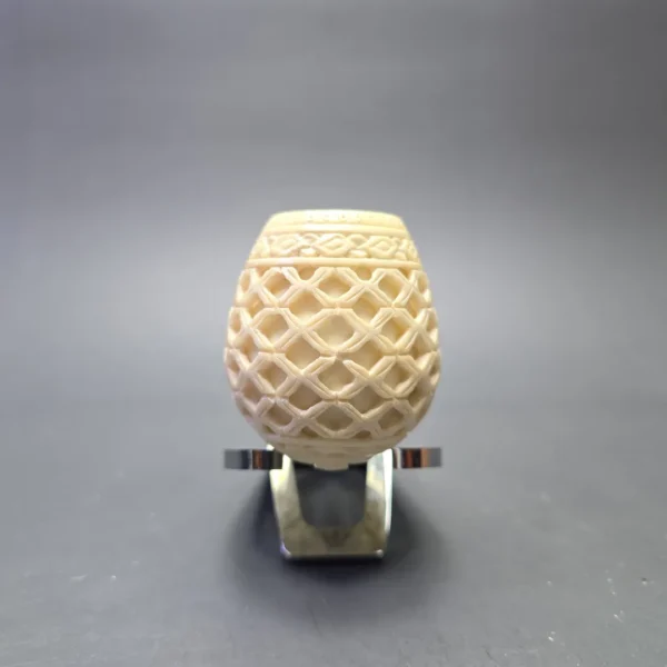 MBSD Meerschaum Deluxe Lattice Carved Brandy with Briar-Mortise (New) - Image 4