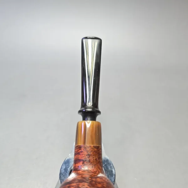 Sean Reum Pipes "Eggshell" Sandblasted Devil Anse with Horn (Estate) - Image 7