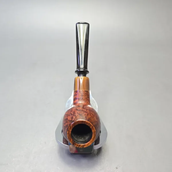 Sean Reum Pipes "Eggshell" Sandblasted Devil Anse with Horn (Estate) - Image 8