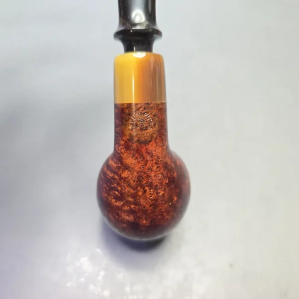 Sean Reum Pipes "Eggshell" Sandblasted Devil Anse with Horn (Estate) - Image 9