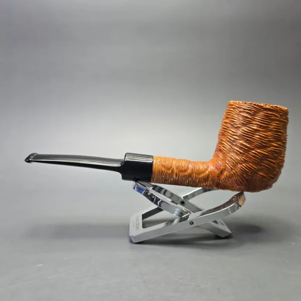 Brebbia Lido Root Briar 100 Rusticated Billiard (Unsmoked Estate) - Image 4