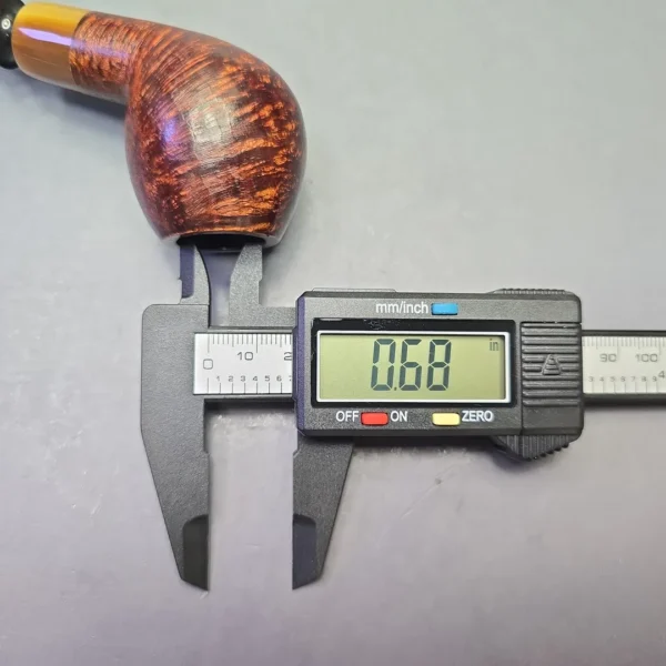 Sean Reum Pipes "Eggshell" Sandblasted Devil Anse with Horn (Estate) - Image 11