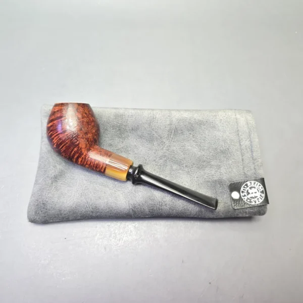 Sean Reum Pipes "Eggshell" Sandblasted Devil Anse with Horn (Estate) - Image 13