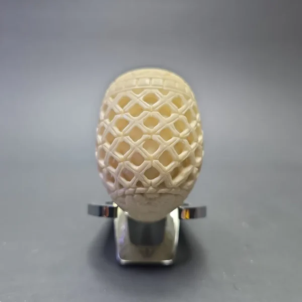 MBSD Meerschaum Deluxe Lattice Carved Egg with Briar-Mortise (New) - Image 4