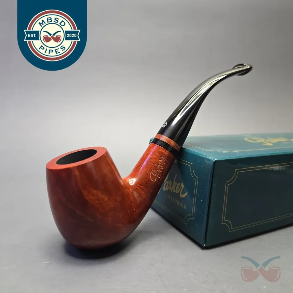 Parker (by Dunhill) Bruyere Smooth Bent Billiard with Briar Insert (Unsmoked Estate)