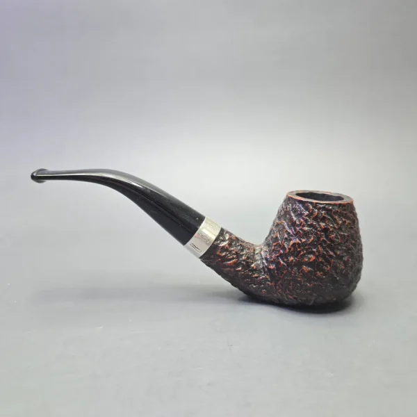 Peterson Donegal Rocky B11 Rusticated Brandy Sitter with Silver (Estate) - Image 4