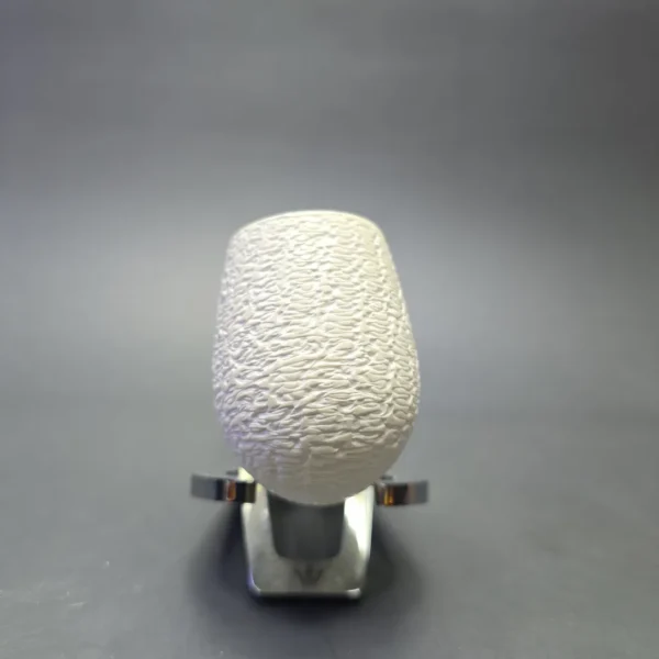 MBSD Meerschaum Deluxe Wicker Rusticated Stubby Bent Billiard with Briar-Mortise (New) - Image 4