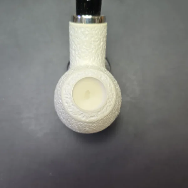 MBSD Meerschaum Silver Rusticated Reverse Calabash Apple (New) - Image 7