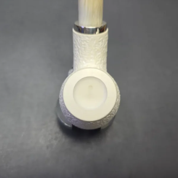 MBSD Meerschaum Silver Rusticated Reverse Calabash Brandy (New) - Image 7