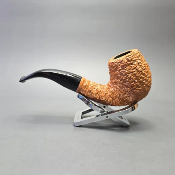 Brebbia 60 Rusticated Bent Billiard (Unsmoked Estate) - Image 4