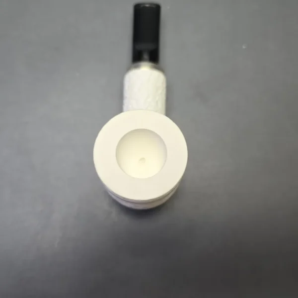 MBSD Meerschaum Silver Rusticated Reverse Calabash Poker (New) - Image 7